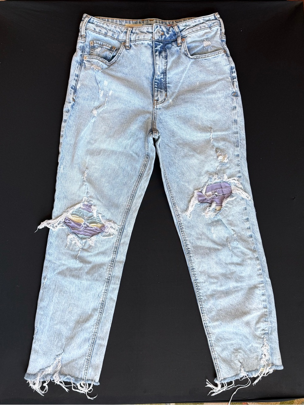 Pilcro Vintage Straight Distressed Jeans